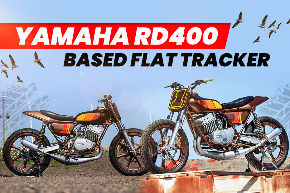 custom Yamaha RD400 flat tracker from DubStyle Designs