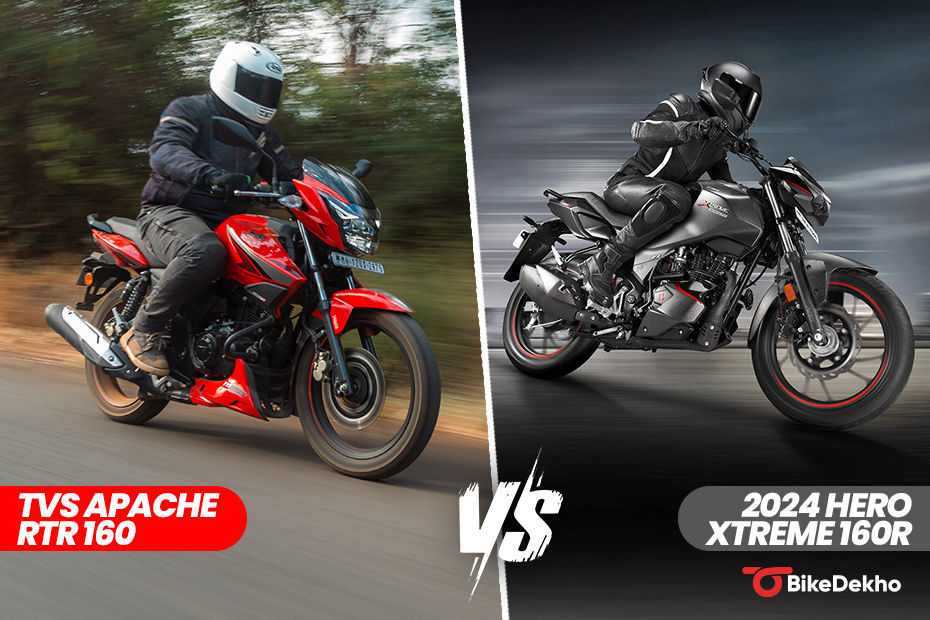 Hero Xtreme 160R 2V Vs TVS Apache RTR 160 2V Hero Xtreme 160R 2V Vs TVS Apache RTR 160 2V