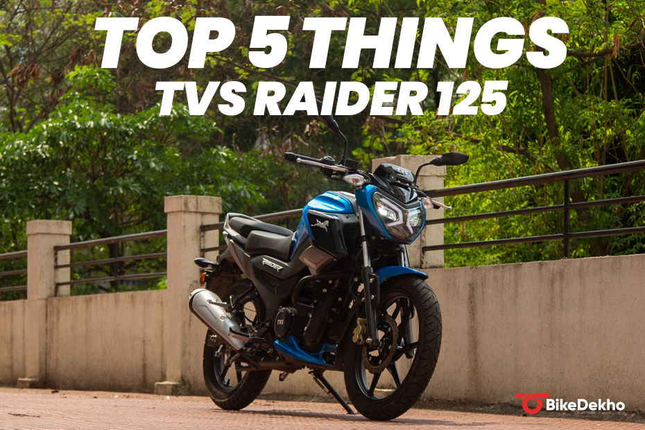 TVS Raider 125: Top 5 Things