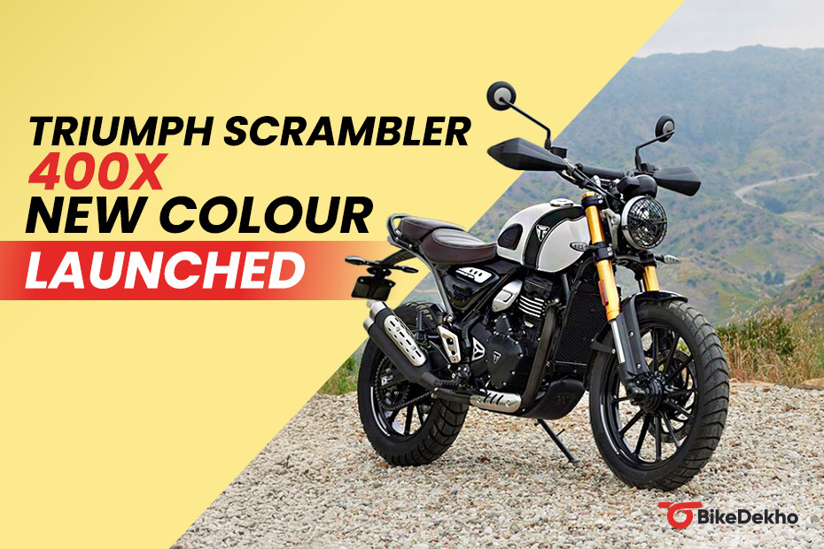 Triumph Scrambler 400 X Pearl Metallic White