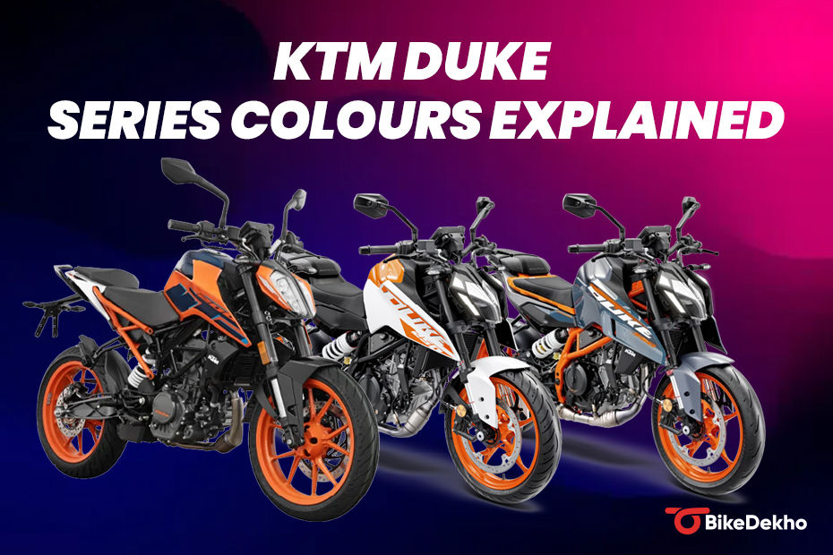KTM Duke Series Colours Explained