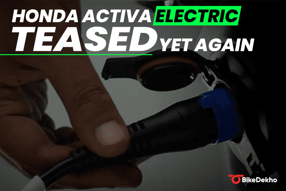 Honda Activa Electric Charging Port Teased