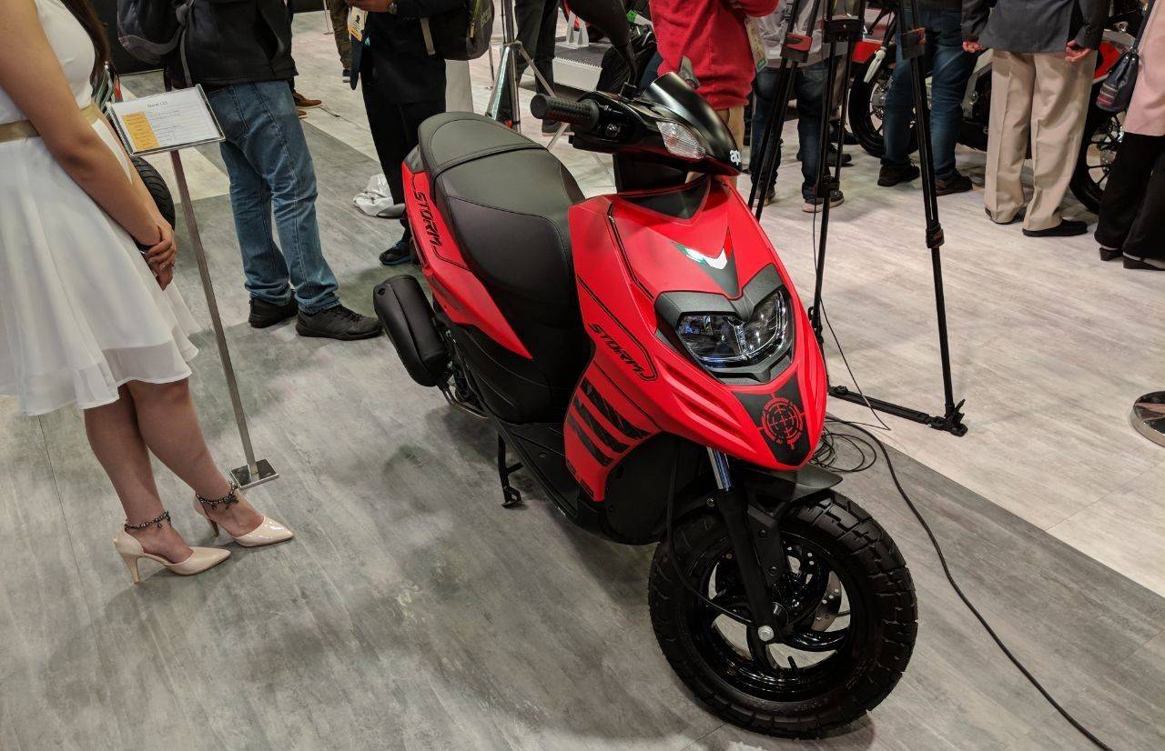 Aprilia Unveils Storm 125cc Scooter At Auto Expo 2018