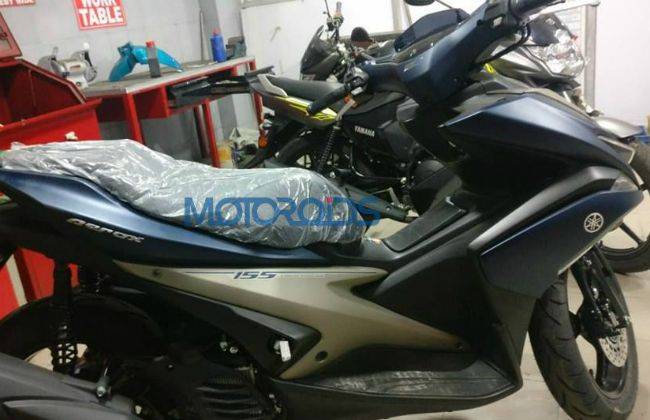 Yamaha Aerox 155 Spied At A Dealership