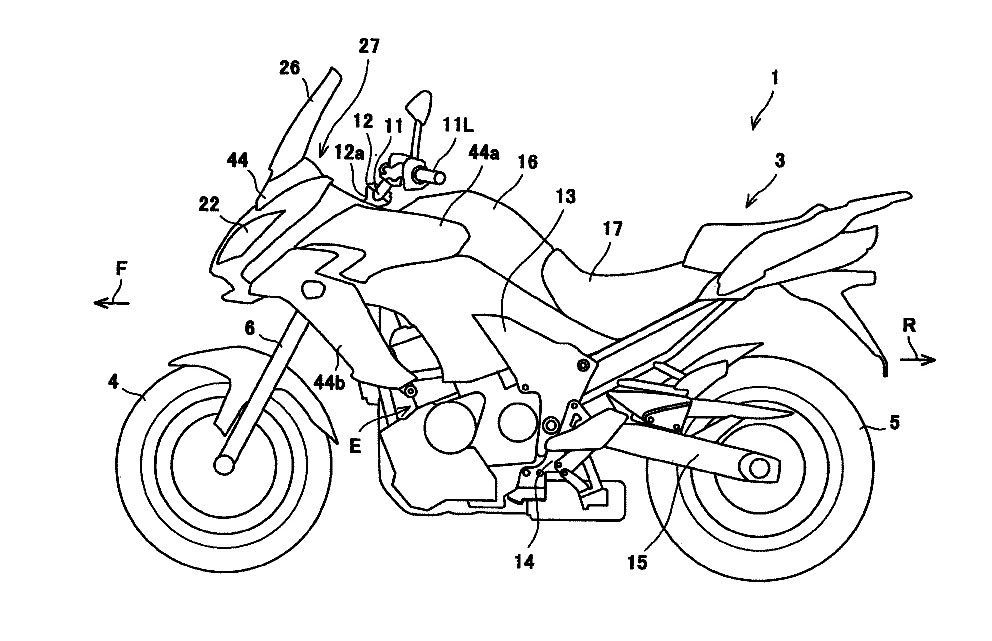 2017 Kawasaki Versys 650 Patent Image