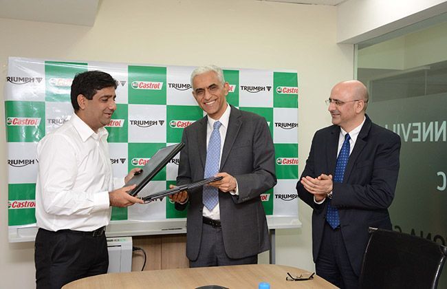 Castrol to provide high performance lubricants for the Triumph Motorcycles India