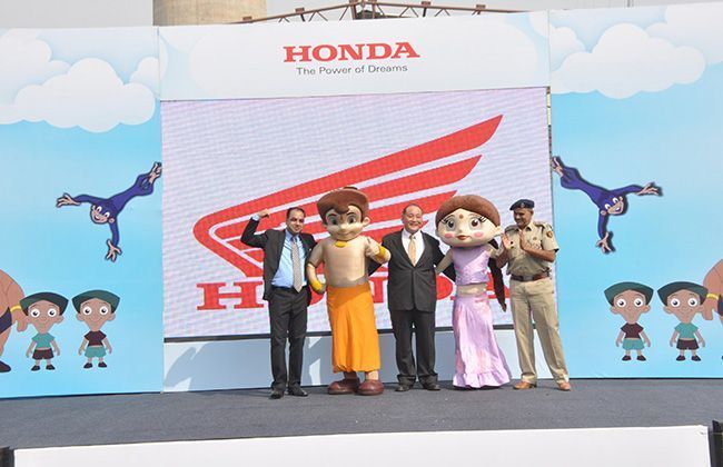 Honda promotes road safety among children in Delhi with Chhota Bheem and Chutki