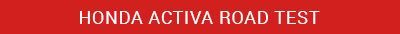 Honda Activa Road Test