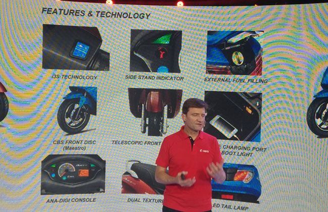 Hero Unveils Duet And Maestro Edge 125cc Scooters At Auto Expo 2018