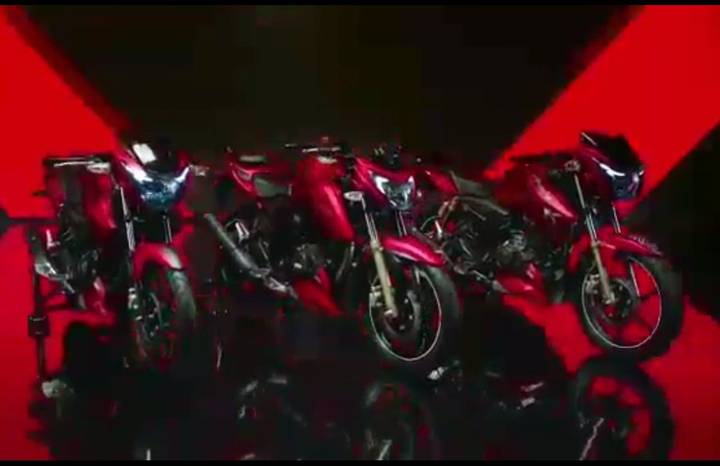 Tvs Launches The Apache Rtr Series In New Matte Red Colour