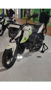 TVS Apache RTR 160 4V Flex-fuel Showcased At Auto Expo 2023