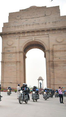 CRPF Women Riders Begin A 1848km Long Rally From Delhi To Jagdalpur On Royal Enfield Bikes